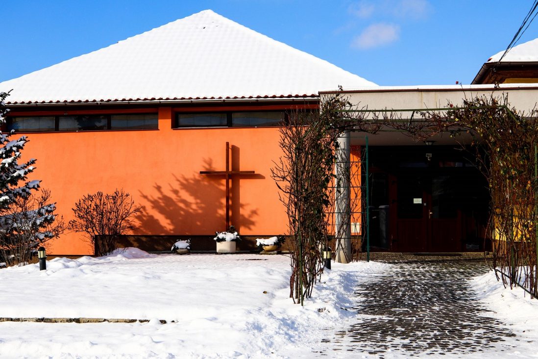 La chiesa dei gesuiti a Satu Mare in Romania