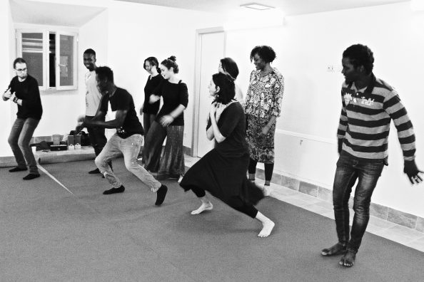 A dance lesson at the Matteo Ricci Center