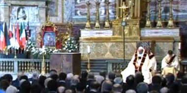 Papa Francesco alla Chiesa del Gesù