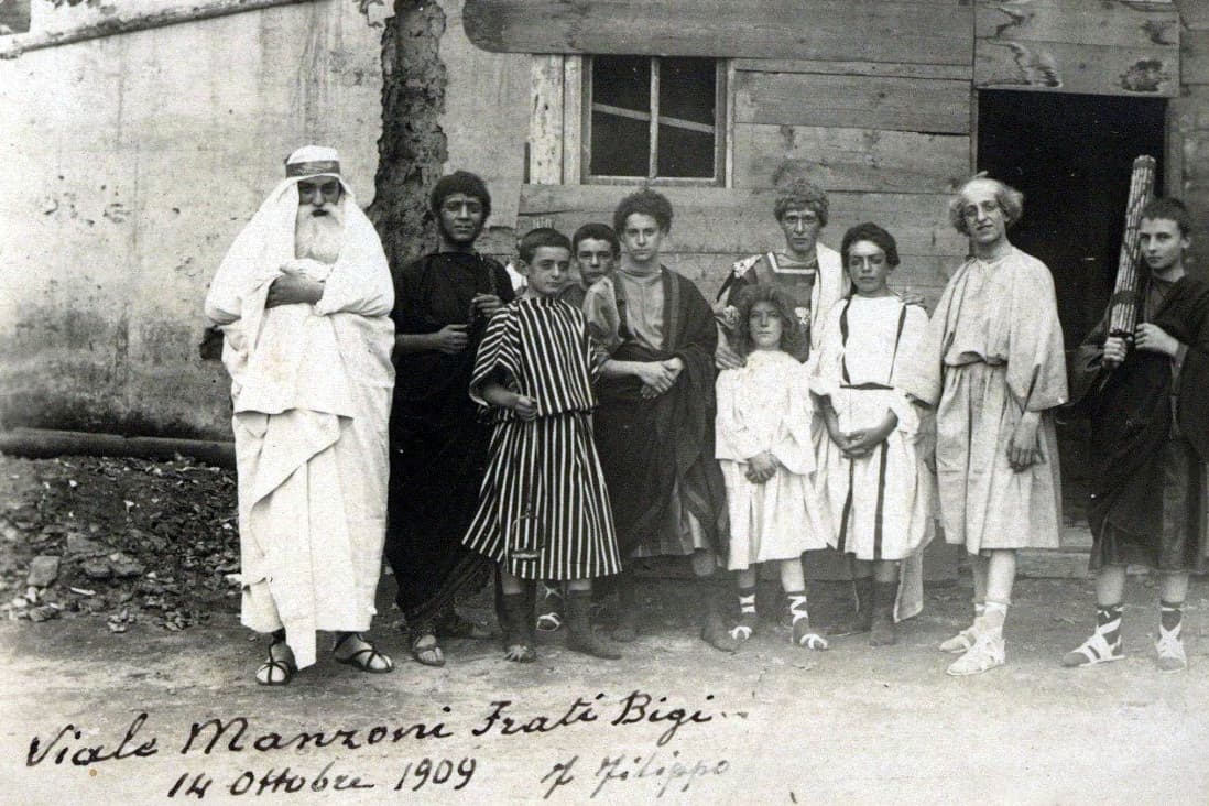 Allievi dell'Istituto dell'Immacolata dei Frati Bigi a Roma, datata 14 ottobre 1909 - Archivio Storico - Gesuiti, Provincia Euro-Mediterranea