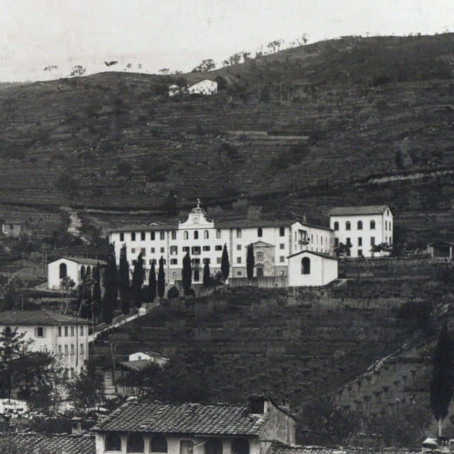 Veduta del Collegio Strada ad Arezzo - Archivio Storico - Gesuiti, Provincia Euro-Mediterranea